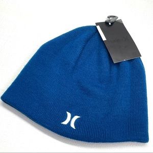 Hurley Men’s Icon Staples Winter Beanie Hat Blue OS New NWT